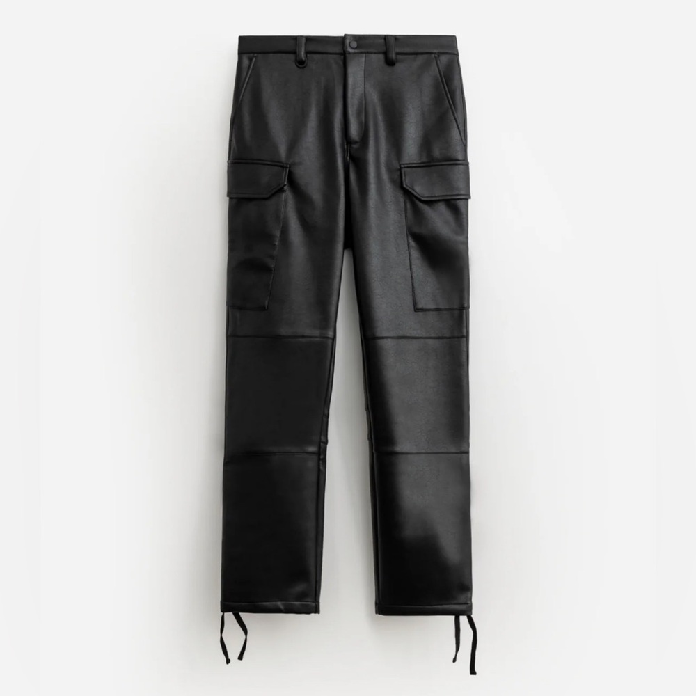 Stampd Faux Leather Cargo Pant